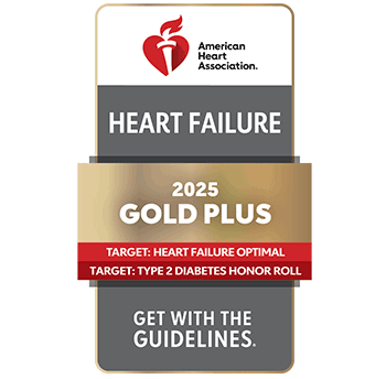 2025 Heart Failure Gold Plus Badge from the American Heart Association